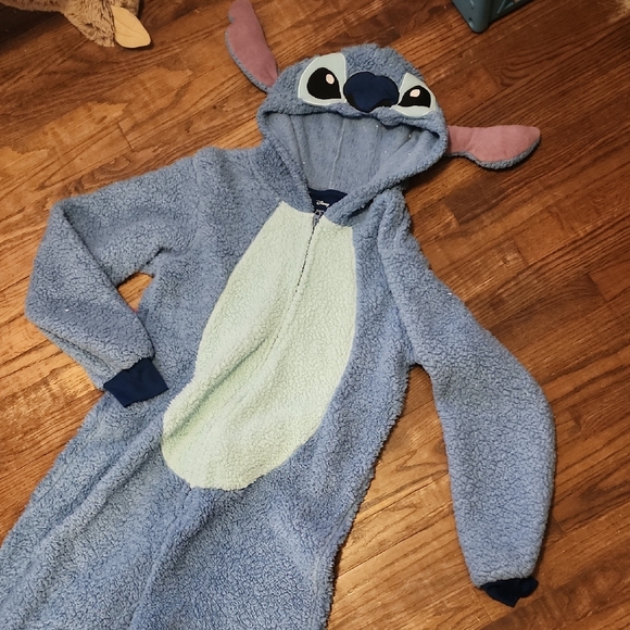 Other - Stitch Blue and Cream Hooded Onesie